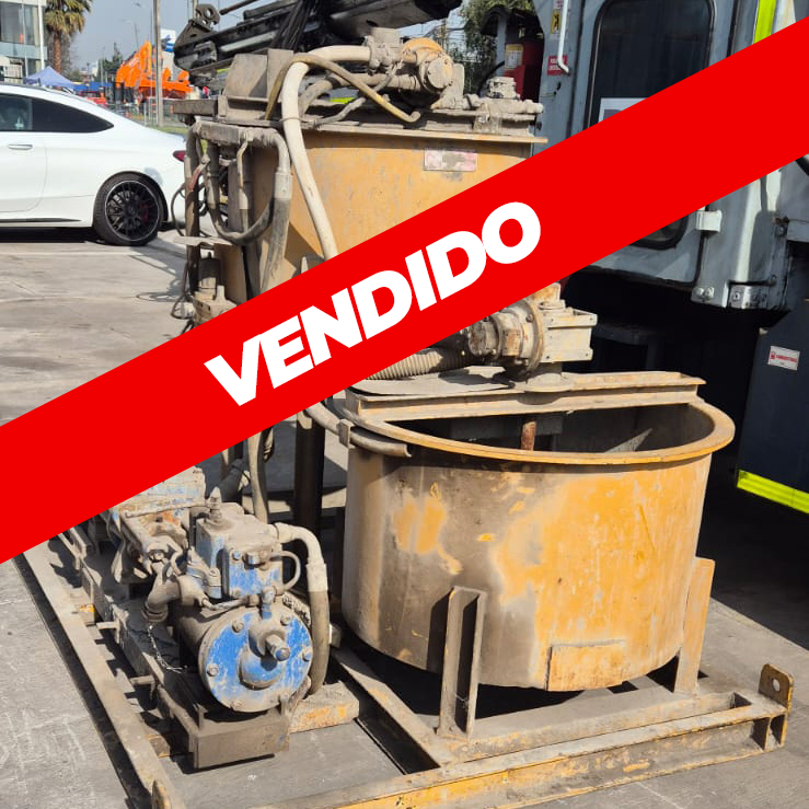 EQUIPO DE INYECCION DE CEMENTO NEUMATICA MODELO 280 CON ESTANQUE AGITADOR Y ESTANQUE REVOLVEDOR
