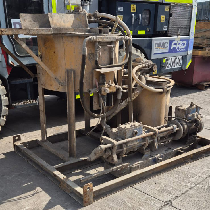 EQUIPO DE INYECCION DE CEMENTO NEUMATICA MODELO 280 CON ESTANQUE AGITADOR Y ESTANQUE REVOLVEDOR - Imagen 2